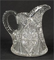 Early American Cut Glass Pitcher