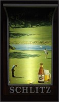 1967 Schlitz Golf Light Up Beer Sign