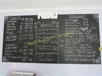 Menu chalk board