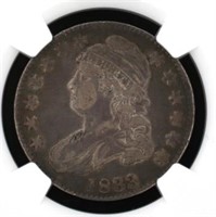 1833 Capped Bust Silver Half Dollar