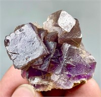 100 CTs Perfect Purple Cubic Fluorite Specimen