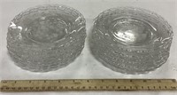 14pc glass plate set - no visible brand