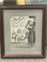 Signed photo of Doris Day, likely newspaper