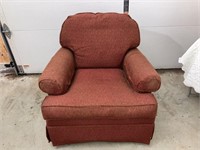 Ethan Allen Upholstered Swivel Rocking Chair