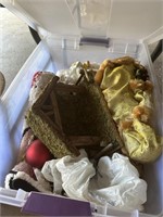 Tub of christmas items