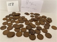79 Wheat Pennies 1910’s-1944