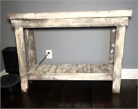 White Washed Sofa Table