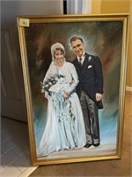 Custom Painted Bridal Portrait