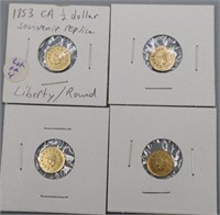 4 Pcs California Gold Replica Coins