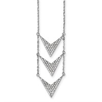 Sterling Silver- Multi Strand Dangle Necklace