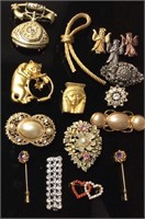 VINTAGE BROOCHES & PINS JEWELRY