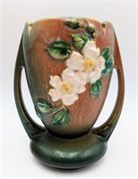 Roseville White Rose Pottery Vase