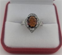 Sterling Oval Zultanite & White Sapphire