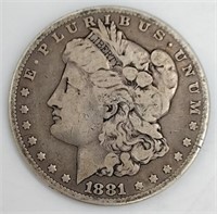 (KC) 1881 Silver Morgan Coin