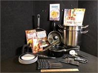 Cooking Pans, Utensils & Cookbooks