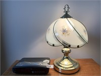 CLOCK RADIO AND TABLE SIDE TOUCH LAMP