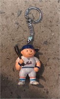 Vintage New York Mets Baseball Player Keychain