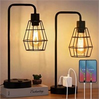 Claredon Metal USB Desk Lamp (Set of 2)