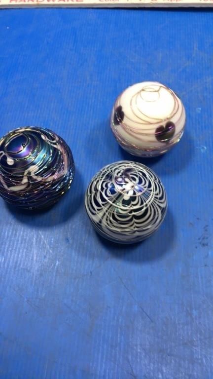 3 paperweights