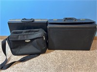 3 Black carrying Cases
