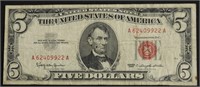 5 DOLLAR RED SEAL VF