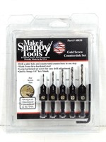 Make It Snappy Tools: Gold Screw Countersink Set