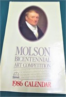Molson Bicentennial Calendar 1986
