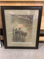 Framed Art - Horse Cart