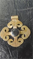 Sterling Silver gotthic Style Cross Pendant