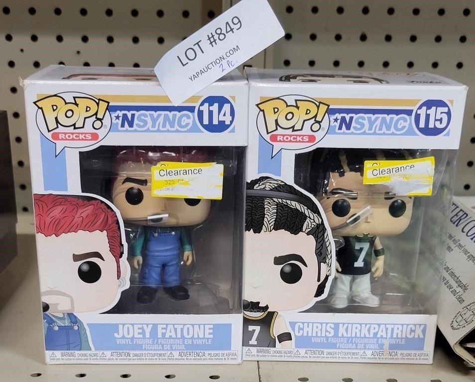 2 PC  POP!  ROCKS  NSYNC VINYL FIGURES