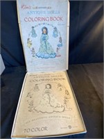 Vintage Kim’s genuine, antique doll coloring book