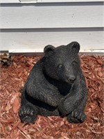 Cement Seated Bear