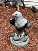 Cement Seated Eagle