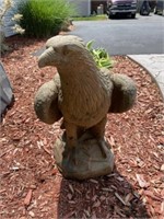 Cement Seated Eagle