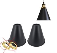 STGLIGHTING 2-Pack 7.5" Metal Bulb Guard Iron Cone