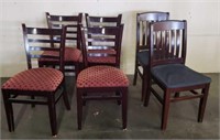 6 Asstd Restaurant Chairs