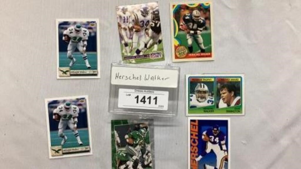 Herschel Walker football collectors cards