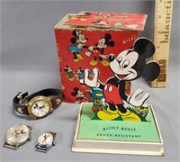 Vintage Disney Mickey Mouse Watches & Display