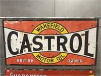 Original Castrol Wakefield Enamel Sign 1830 x 910