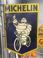 Michelin Man Screen Print Post Mount Sign - 300 x