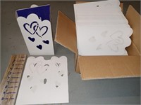 Qty 100  heart cut out luminaries