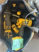 Bag of 12V DeWalt tools