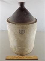 5 Gallon Stoneware Jug - Cracked & Chipped