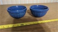 LONGABERGER BLUE WOVEN BOWLS