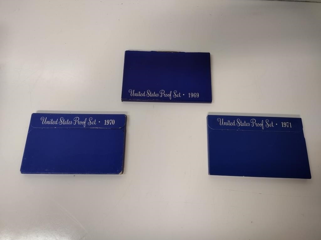 69', 70', and 71' United States Proof Sets