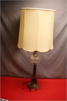 Vintage Brass/Glass Lamp