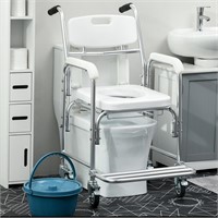 $110 3-in-1 Shower Commode Wheelchair