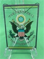 The great seal of the United States lead glass