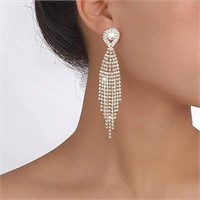 Teardrop Crystal Chandelier Earrings