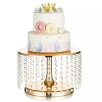 Gold Round Nuptio Wedding Cake Stand, 12 Dia